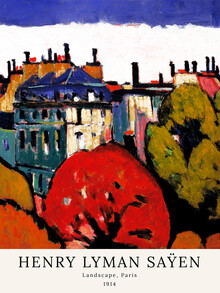 Art Classics, Henry Lyman Saÿen: Landscape, Paris
