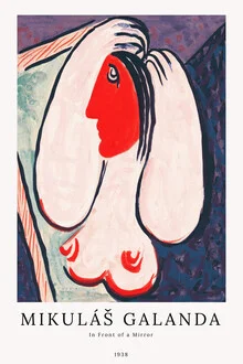 Illustration by Mikuláš Galanda: thoughtful person in front of a mirror.