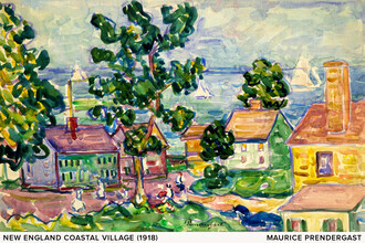 Art Classics, Maurice Prendergast: New England Coastal Village (United States, North America)