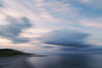Nadja Jacke, Baltic Sea beach blurred - Denmark, Europe)