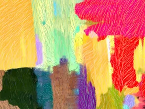 Illustration by Uma Gokhale: vibrant and colorful abstract composition