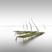 Photo art by Ronny Behnert: mist over an oyster farm in France