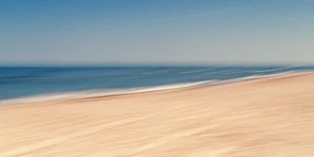 Photo art by Holger Nimtz: calm beach with gentle waves in Jutland