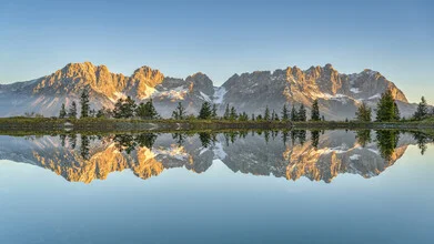 Photo art of the Astberg view towards the Wilder Kaiser mountains in Tyrol
