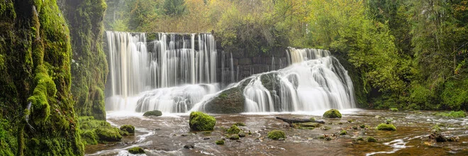Geratser waterfall in Allgäu: a serene cascade surrounded by natural beauty.