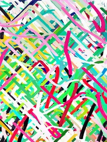Illustration by Uma Gokhale, vibrant strokes in colorful, abstract shapes.