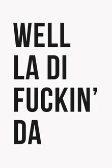 Wall art by Typo Art: cheerful typography featuring a playful quote
