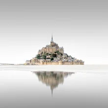 Photo art by Ronny Behnert: serene long exposure of Mont Saint Michel in France