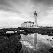 Photo art by Christian Janik: Reflection of Hassan II Mosque in the sea of Casablanca