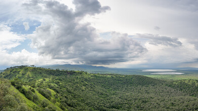 Dennis Wehrmann, Panorama Queen Elisabeth Nationalpark Uganda - Lake George - Uganda, Afrika)