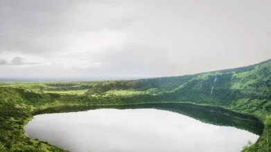 Photo art by Dennis Wehrmann: panorama of Katwe explosion crater in Uganda