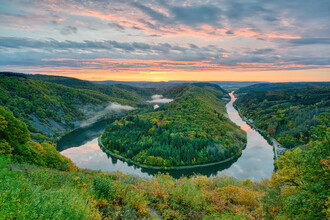 Michael Valjak, Saar bend in autumn (Germany, Europe)