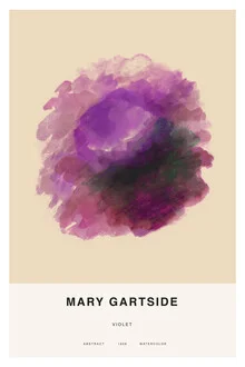 Wall art by Mary Gartside: soft purple tones in an abstract pattern