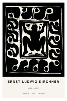 Illustration einer Tänzerin in einem stilvollen, nostalgischen Stil.