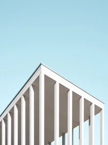 Fotokunst von Benjamin Quadflieg: minimalistisches Architekturmotiv in sanften Farbtönen
