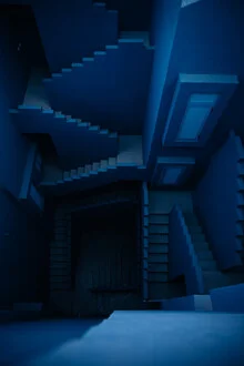 Fotokunst von André Alexander: Architekturaufnahme von La Muralla Roja in Spanien
