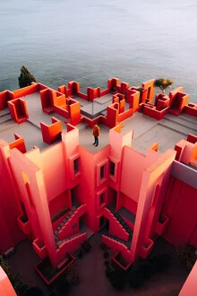 Fotokunst von André Alexander: modernes Gebäude in sanften Farben