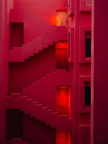 Colorful photo art by André Alexander: modern architecture in Spain.