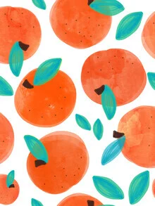 Illustration by Uma Gokhale: vibrant fruits and leaves in warm colors
