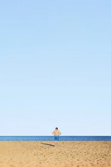 Photo art by Rupert Höller: abstract beach scene in soft pastel colors