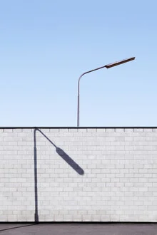 Photo art by Rupert Höller: simple street lamp in sunlight