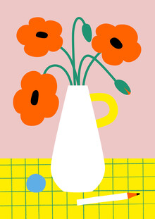 Susann Stefanizen, Stillleben mit Mohn (Deutschland, Europa)