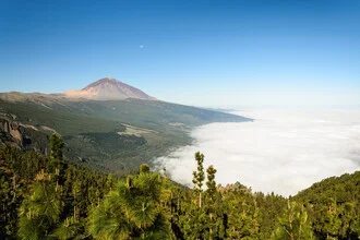 Photo art by Michael Valjak: clouds over Teide in Tenerife, serene landscape