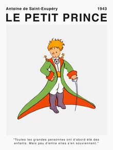 Illustration by Vintage Collection: the Little Prince with his thoughts