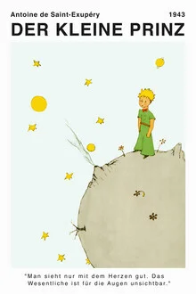 Illustration von Vintage Collection: Der Kleine Prinz mit inspirierendem Zitat