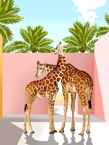 Uma Gokhale, Giraffe Villa | Contemporary Modern Architecture Digital Graphic Art (Indien, Asien)
