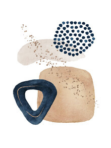 Gal Pittel, Wasserfarben Formen in Navy 3 (Israel, Asien)