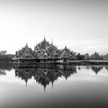 Photo art by Christian Janik: Reflection of the Pavilion in Bangkok at sunset