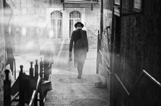 Wandbild von Victoria Knobloch: traditionelles Leben im jüdischen Viertel Jerusalems