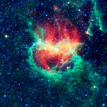 Nasa Visions, James Webb Telescope - photograph of a far away galaxy (United States, North America)