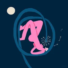 Colorful illustration exploring feminist and queer themes by Aley Wild.