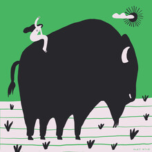 Aley Wild, Going Nowhere Fast On A Buffalo (Germany, Europe)