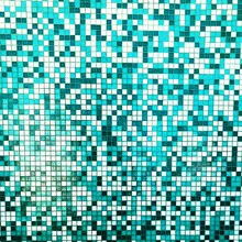 Wall art by Uma Gokhale: abstract tiles in shades of blue with wavy patterns