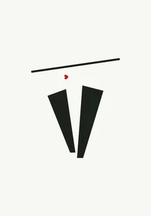Illustration by Wuukasch: stylish depiction of a woman in minimalist fashion