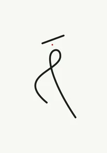 Illustration von Wuukasch: Minimalistische Darstellung mit fröhlichen Linien