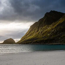 Photo art by Fabian Wanisch: sunrays over a calm bay in Norway