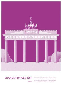 Wandbild von The Artcircle: stilisierte Darstellung des Brandenburger Tors
