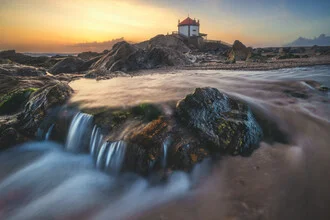 Photo art by Jean Claude Castor: chapel at dusk with soft colors