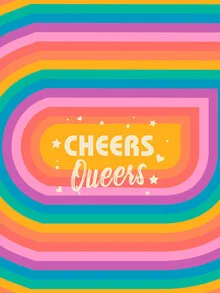 Wall art by Ania Więcław: colorful Pride illustration full of love and joy