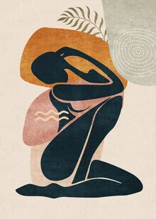 Illustration by Emel Tunaboylu: female body in gentle shapes.