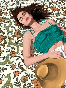 Illustration by Uma Gokhale: a colorful depiction of passion and femininity