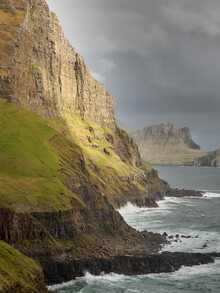 Norbert Gräf, Coastal landscape near Múlafossur, Faroe Islands