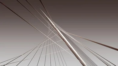 Photo art by Ronny Behnert: detailed shot of the Calatrava bridge in the Netherlands