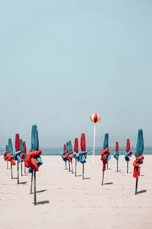 Photo art by Eva Stadler: serene beach landscape in Deauville, France