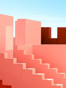 Fotokunst von Benjamin Quadflieg: farbenfrohe Treppe in Andalusien
