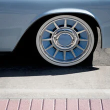 Photo art by Igor Krieg: soft colors and nostalgic tires of a vintage car